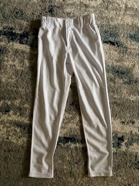 Men's White Athletic Baseball Pants